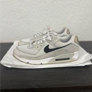 Nike Air Max 90 Sneakers in Cream and Black